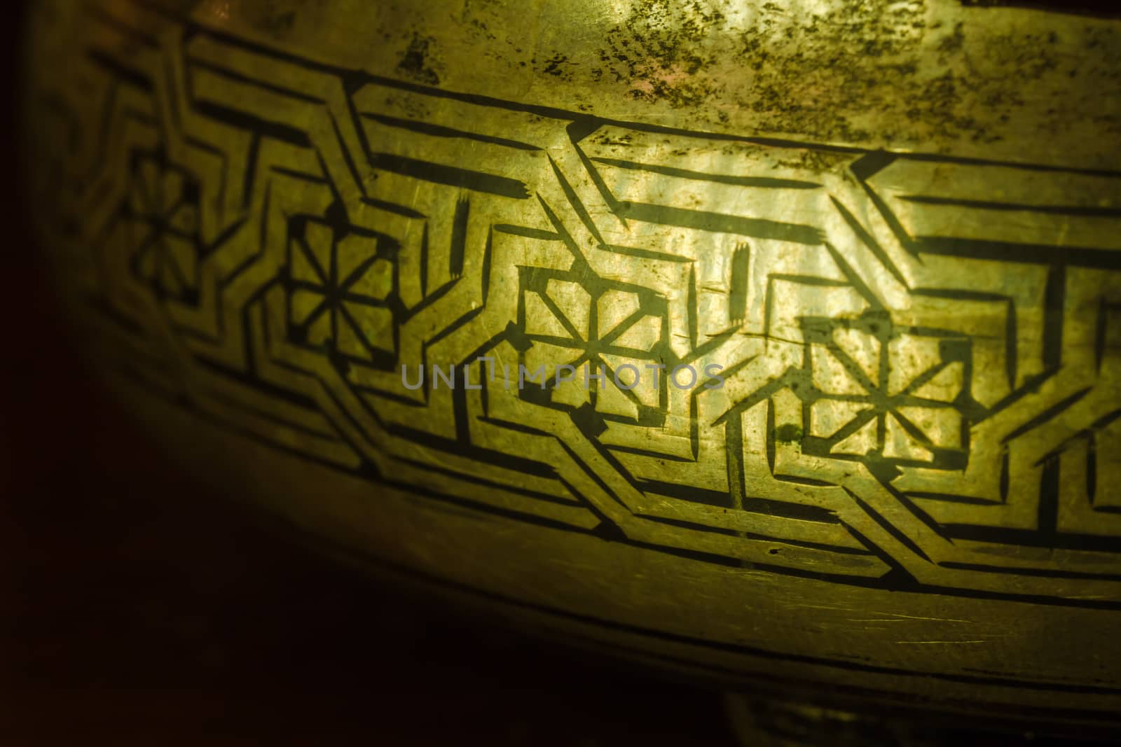 Ornamental Etching Closeup by levonarakelian