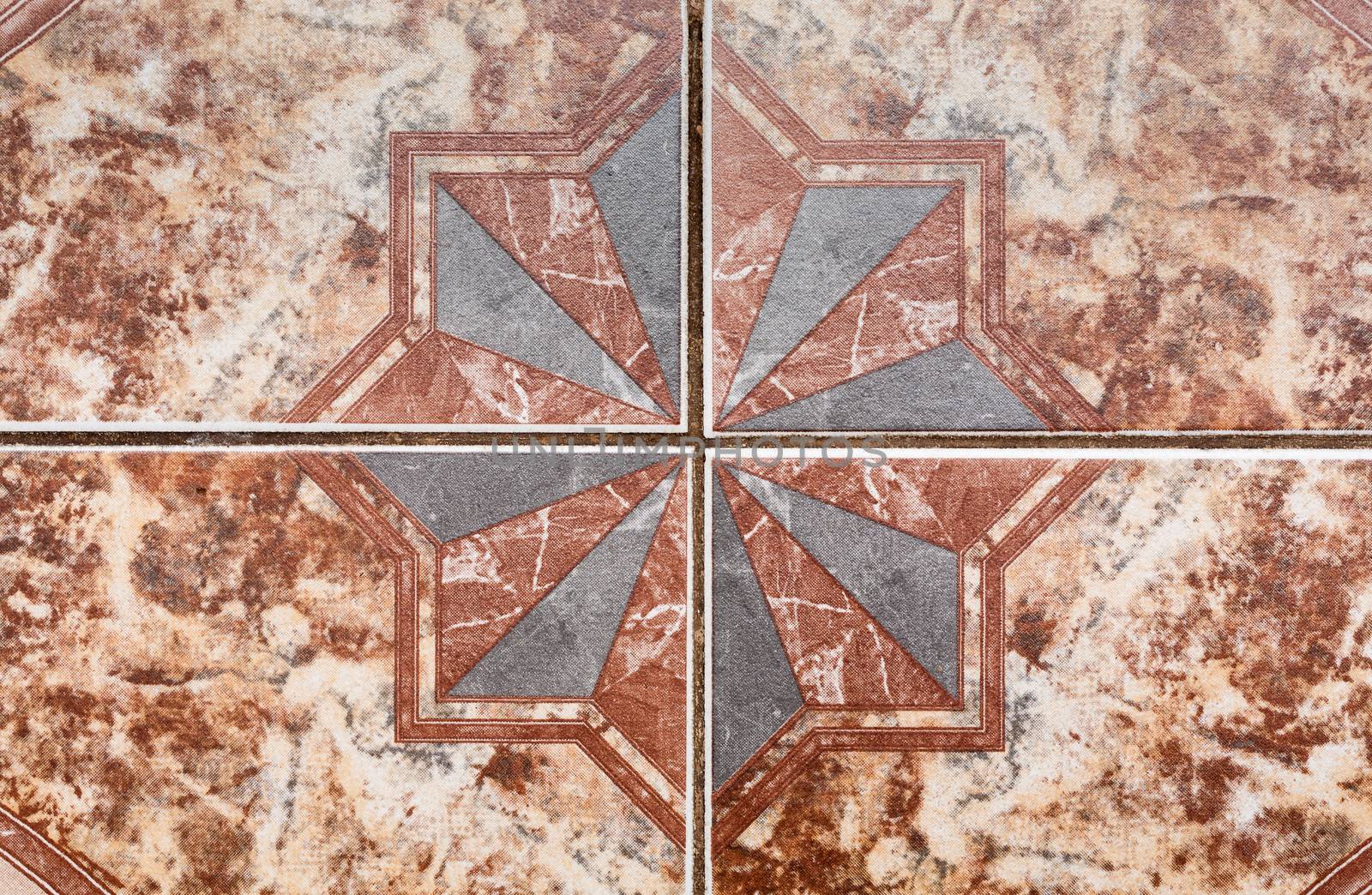 tile pattern of ancient ceramic tiles.