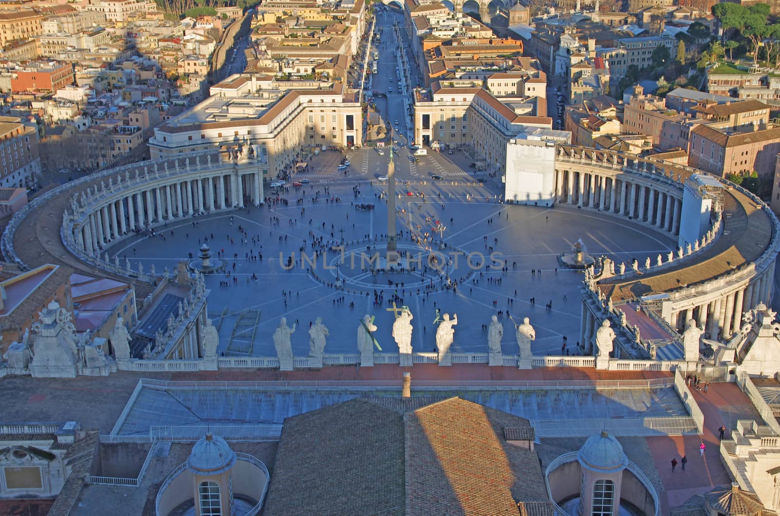 Saint Peter Basilica Square with Bernini's Colonnade