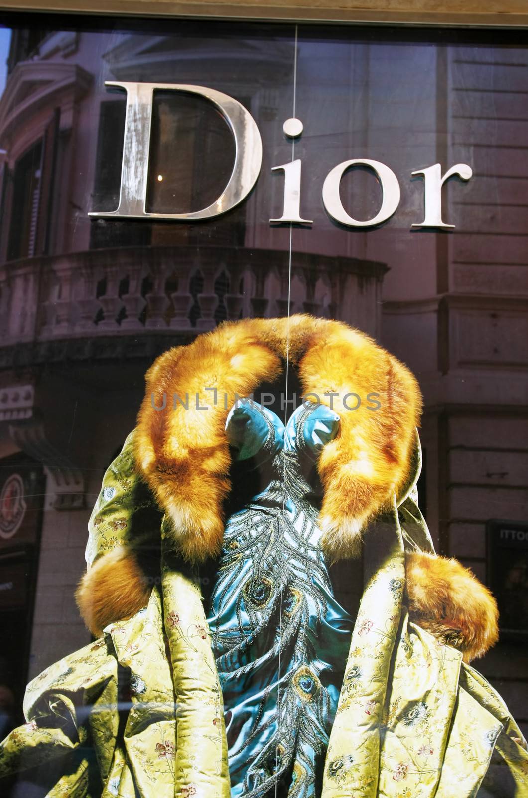 ROME, ITALY - MARCH 08: Christian Dior fashion shop on Via del Condotti in Rome on March 08, 2011 in Rome, Italy