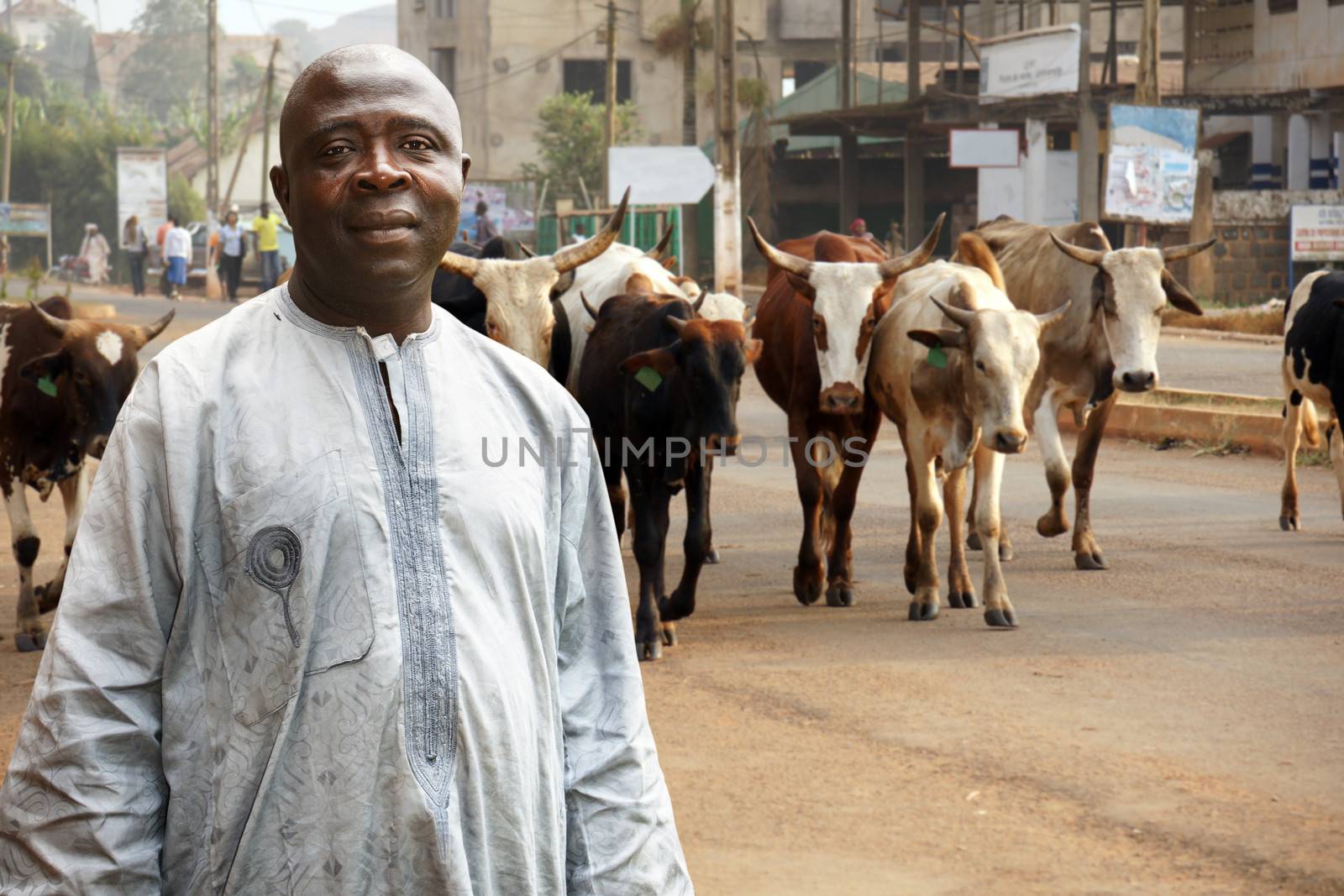 African cattle farmer by Mirage3