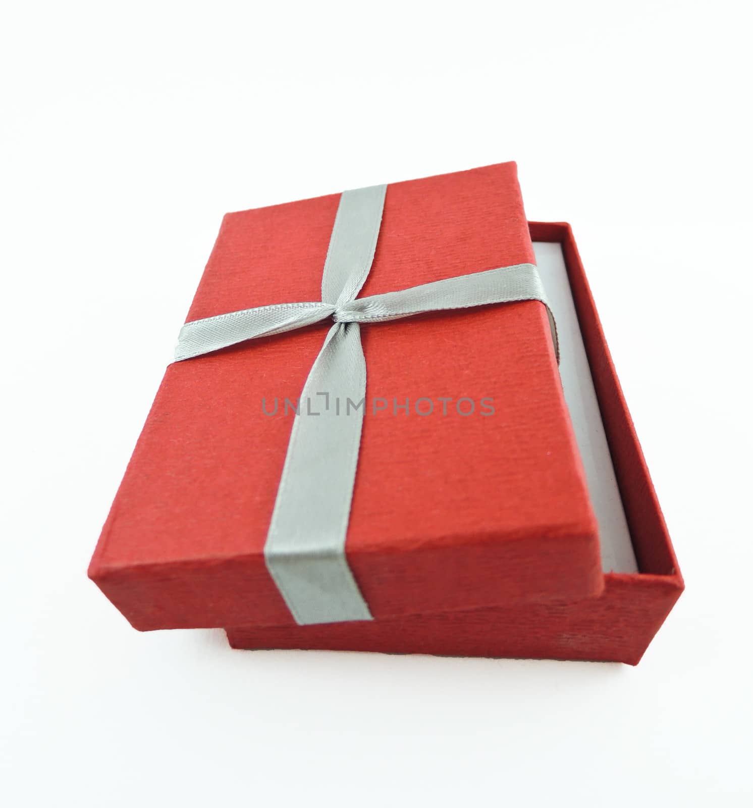 Red small box isolated