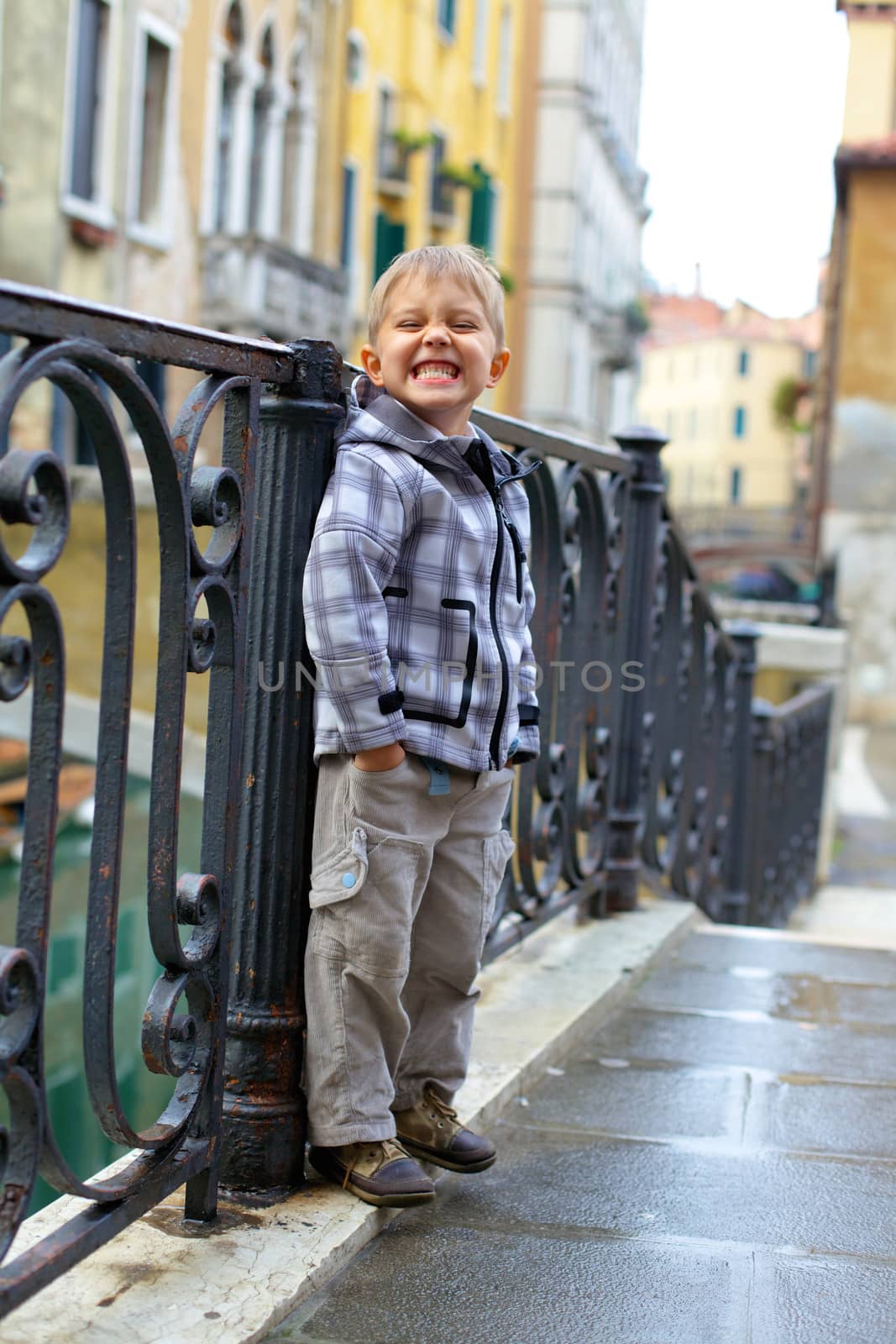 Venetian view  and boy by maxoliki