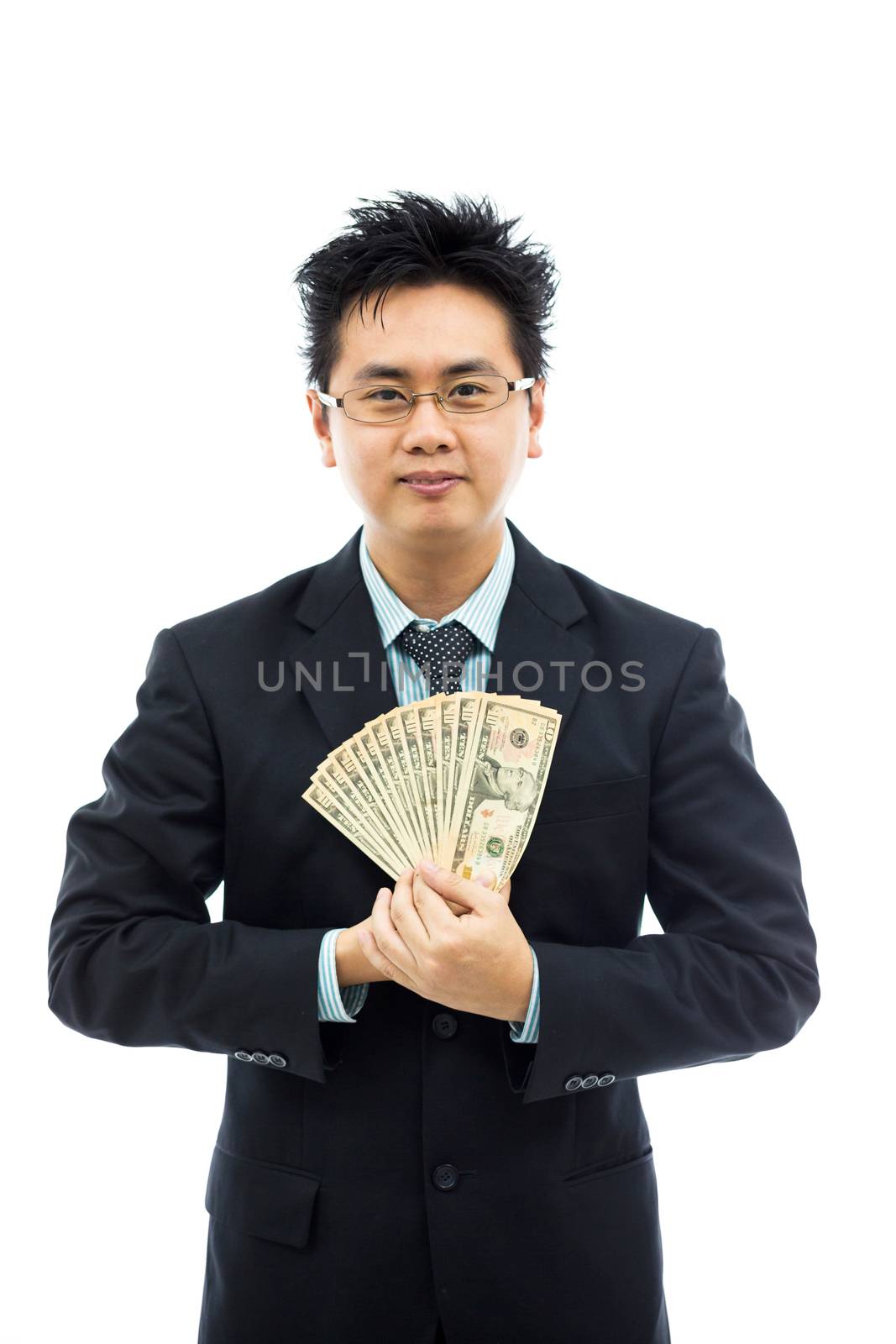 Businessman with money by vichie81