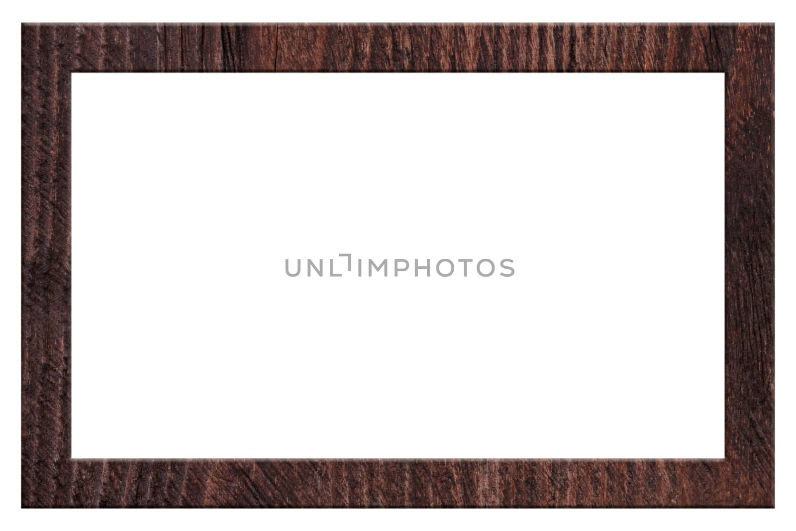 wooden frame isolated on white