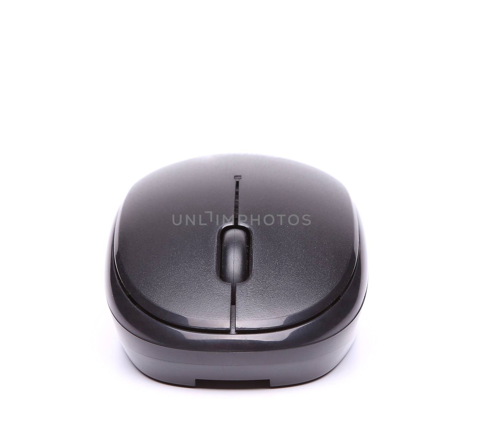 Wireless computer mouse isolated on white background front by indigolotos