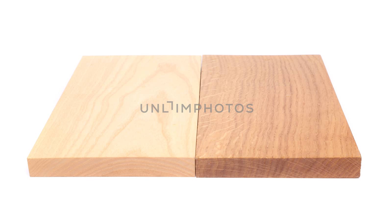 Two boards (elm, oak)