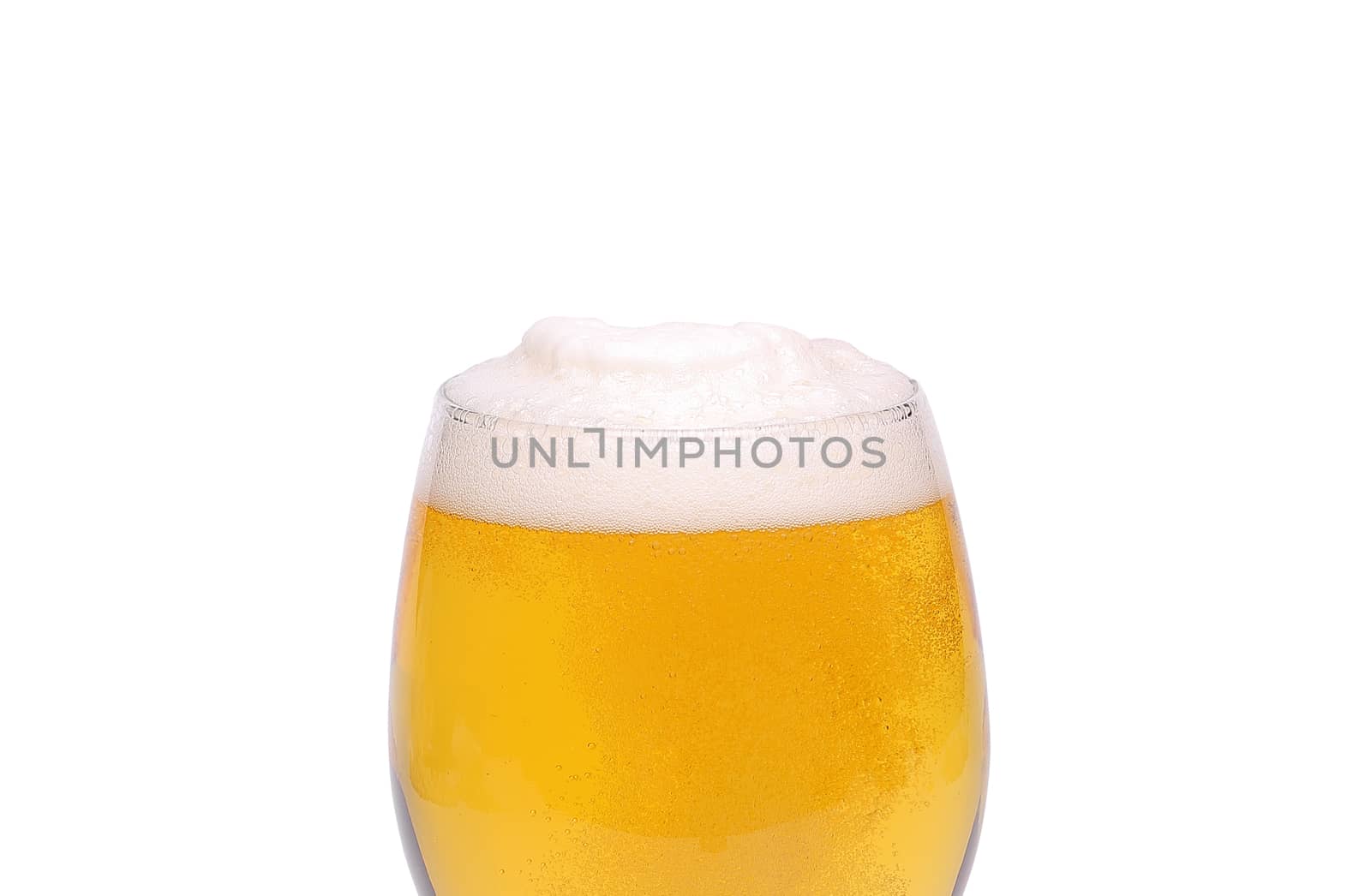 Beer glass with azoom