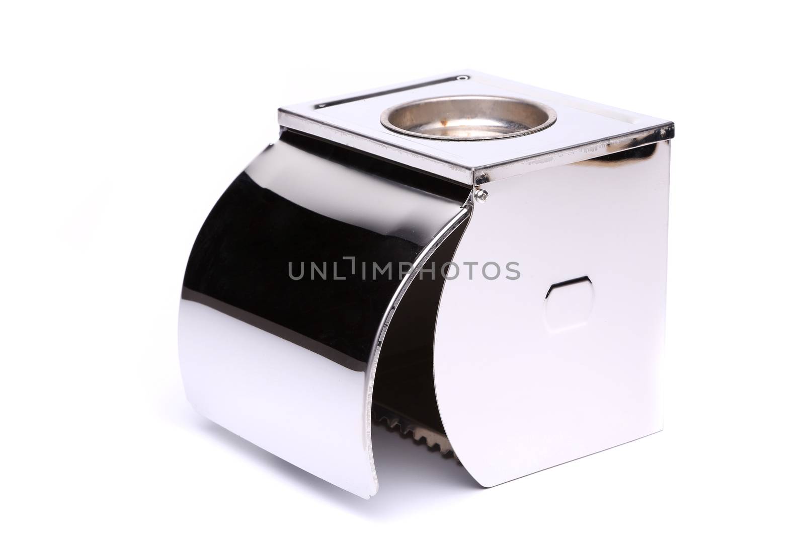Tissue metal box without toilet paper