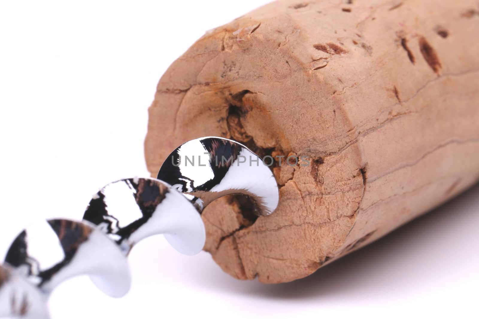A cork and corkscrew by indigolotos