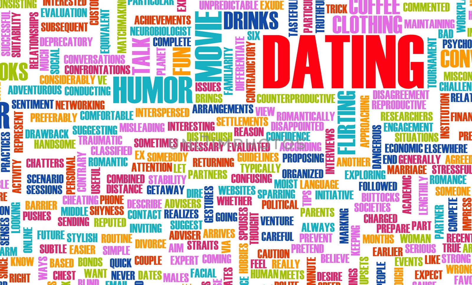Dating Tips and Advice Checklist as Concept