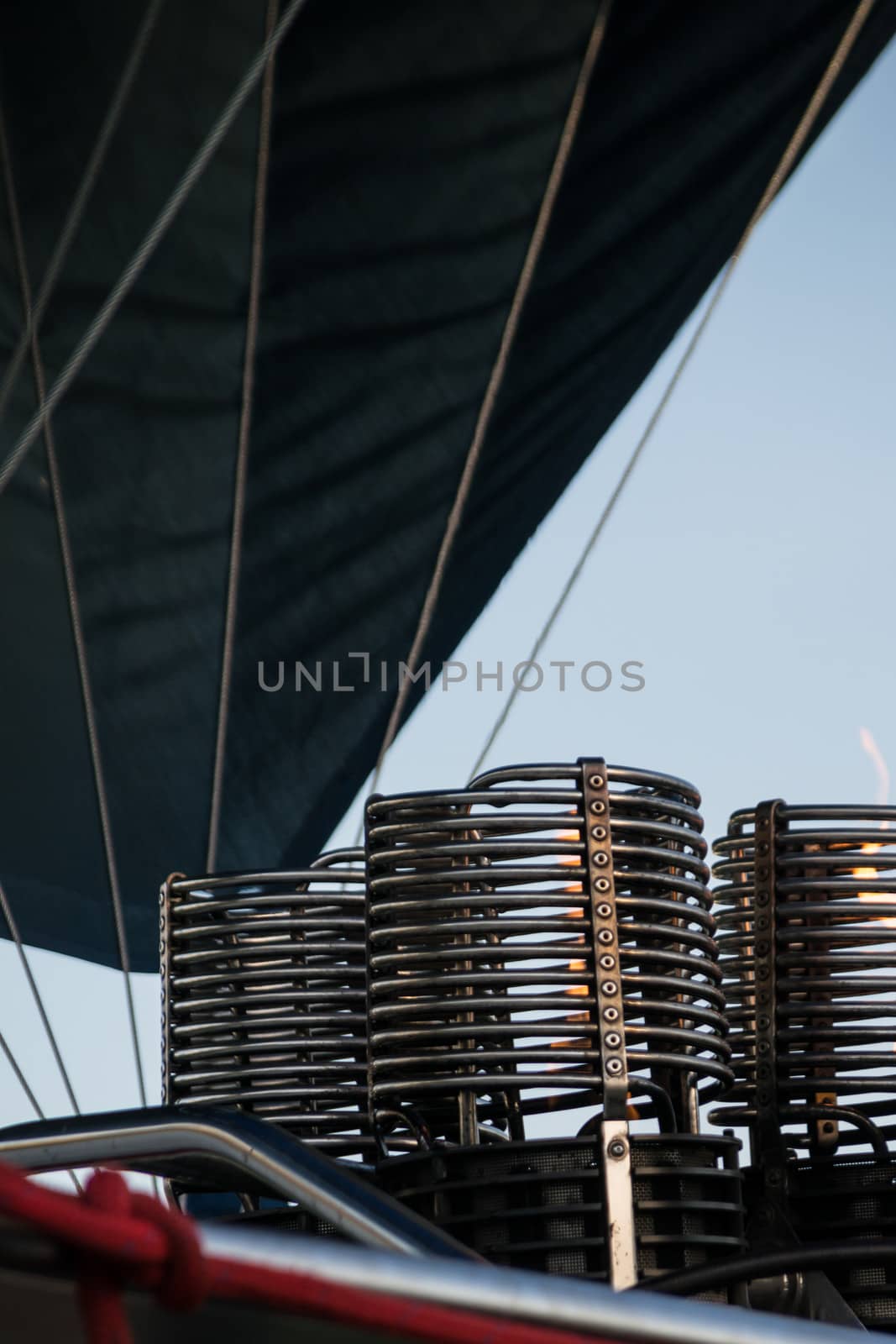 Abstract propane burners used for fueling hot air balloons