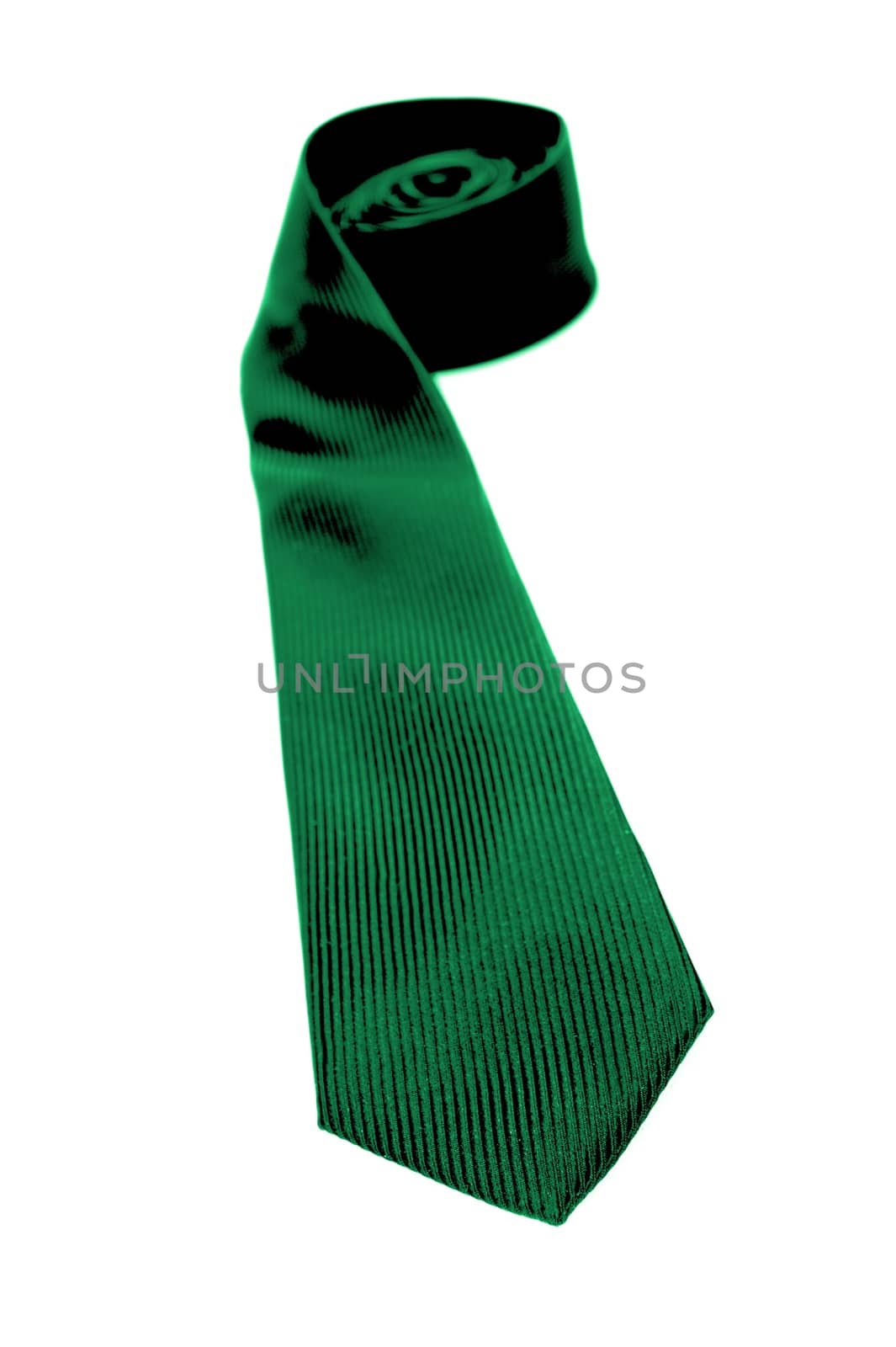 A busness tie isolated against a white background