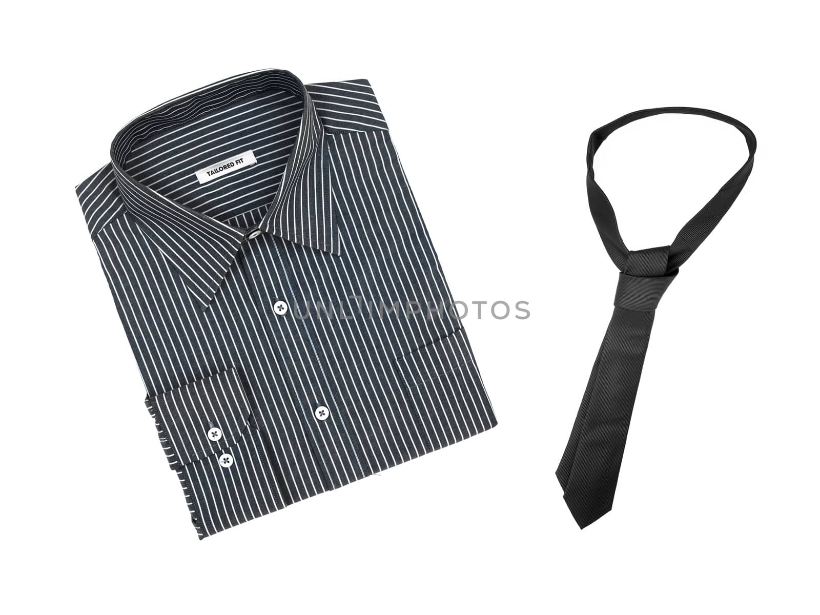 Business attire isolated against a whiute background