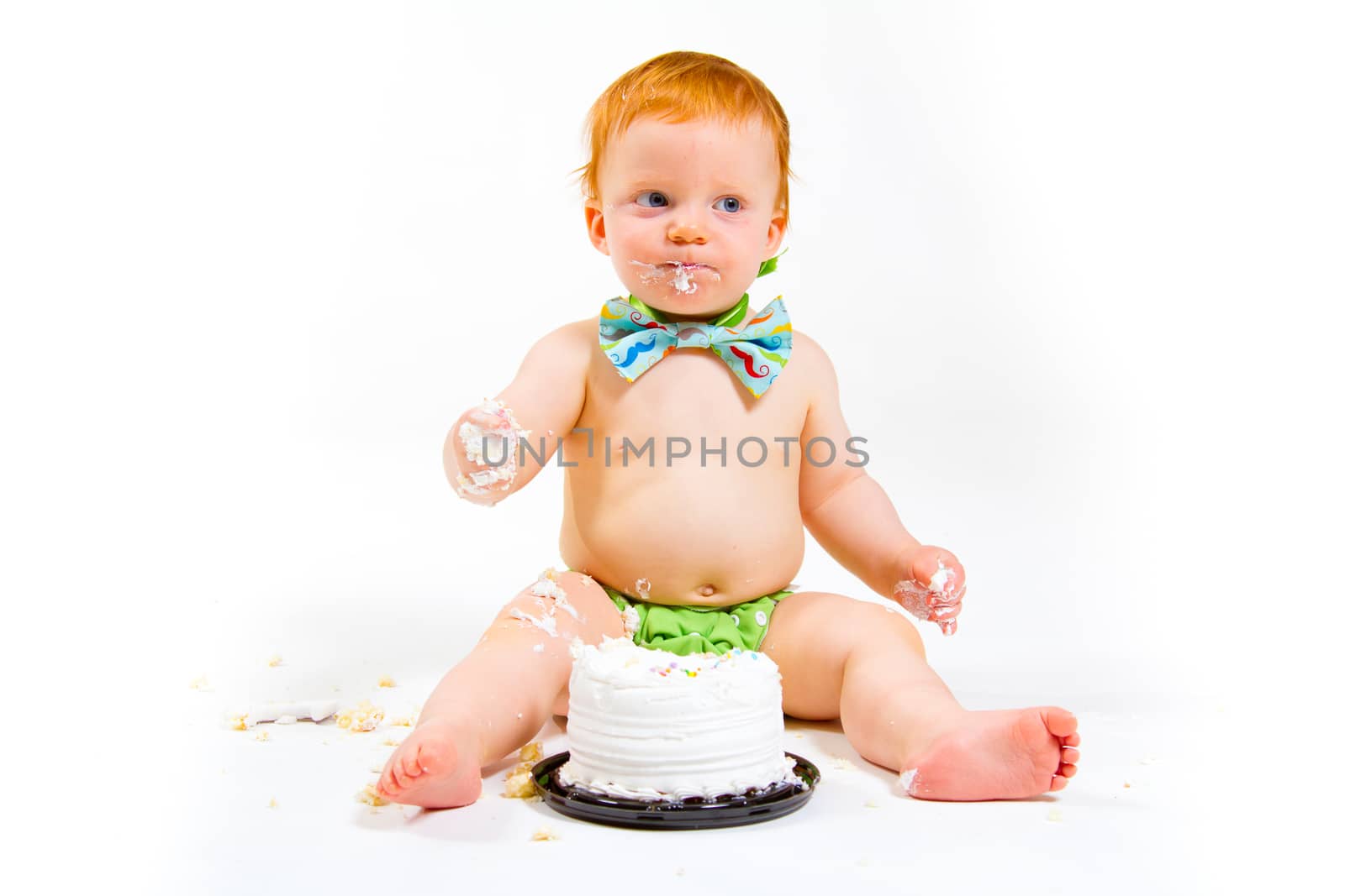 One Year Old Cake Smash by joshuaraineyphotography