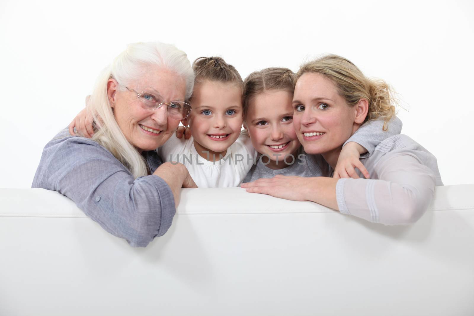 Family portrait of three generations by phovoir