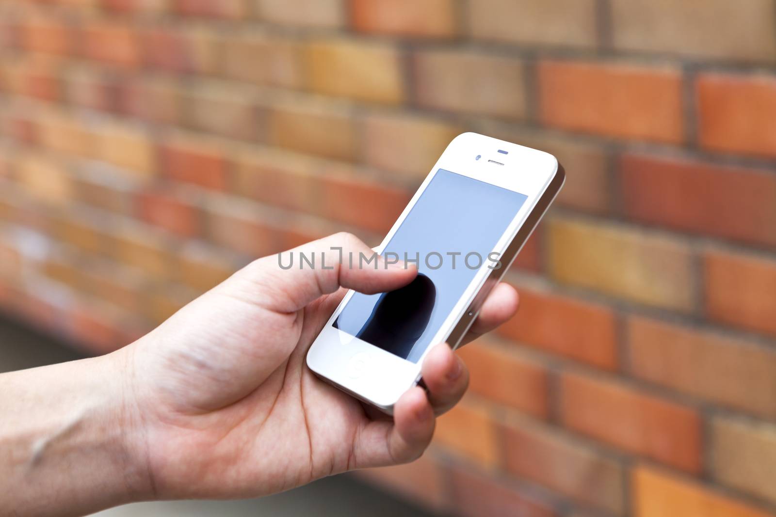 Man using a mobile phone