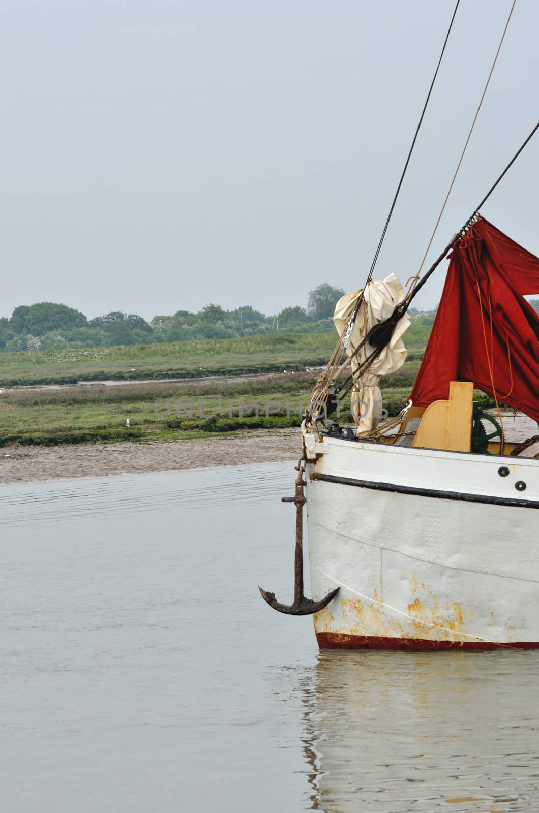 Bow of Boat with Anchor
