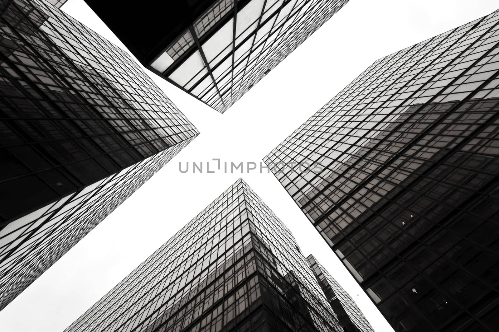 Abstract image of office building