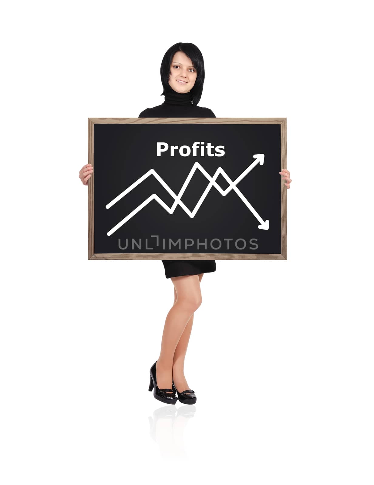 woman holding blackboard by vetkit