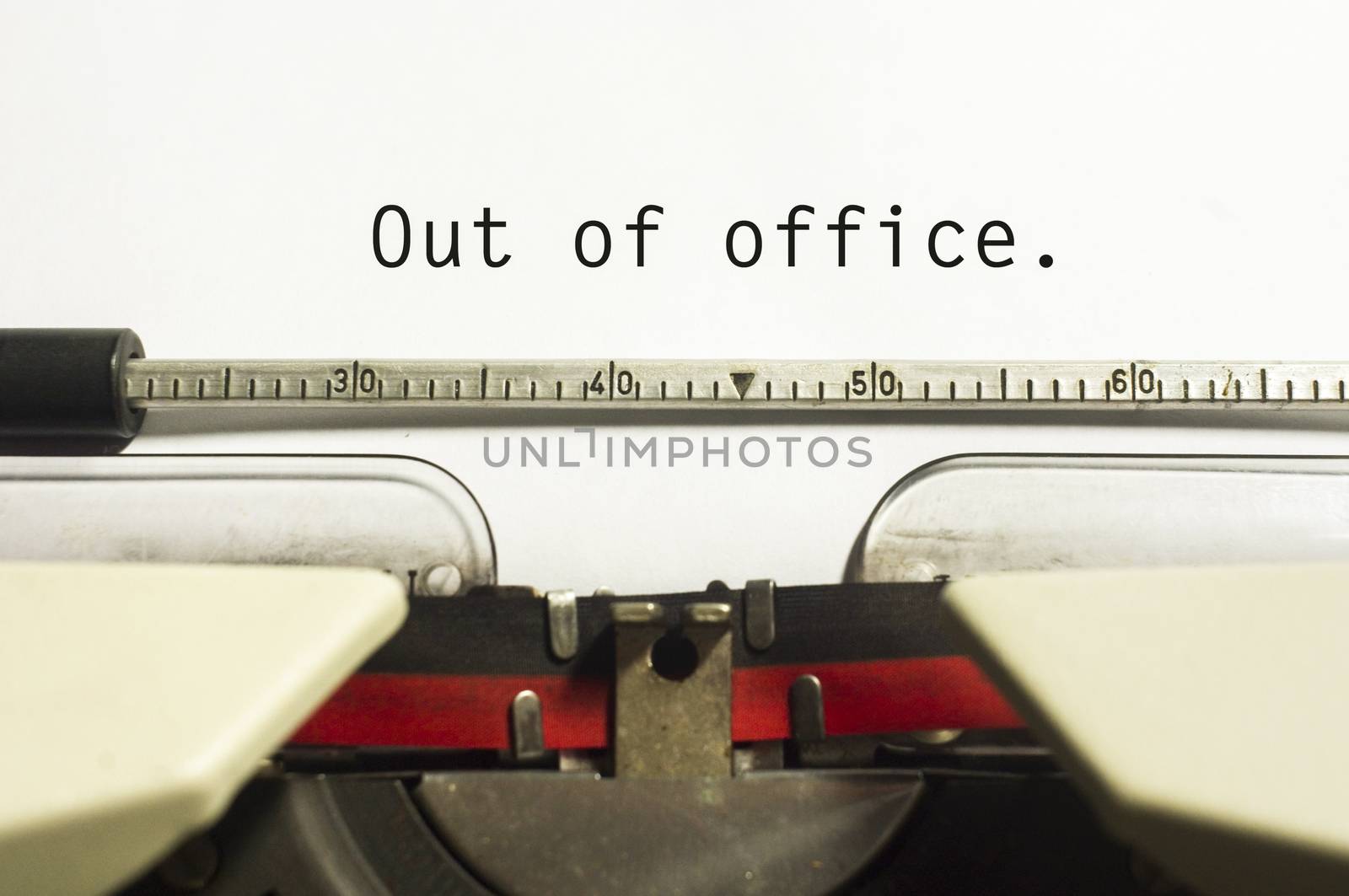 Out of office concept, for business communication.