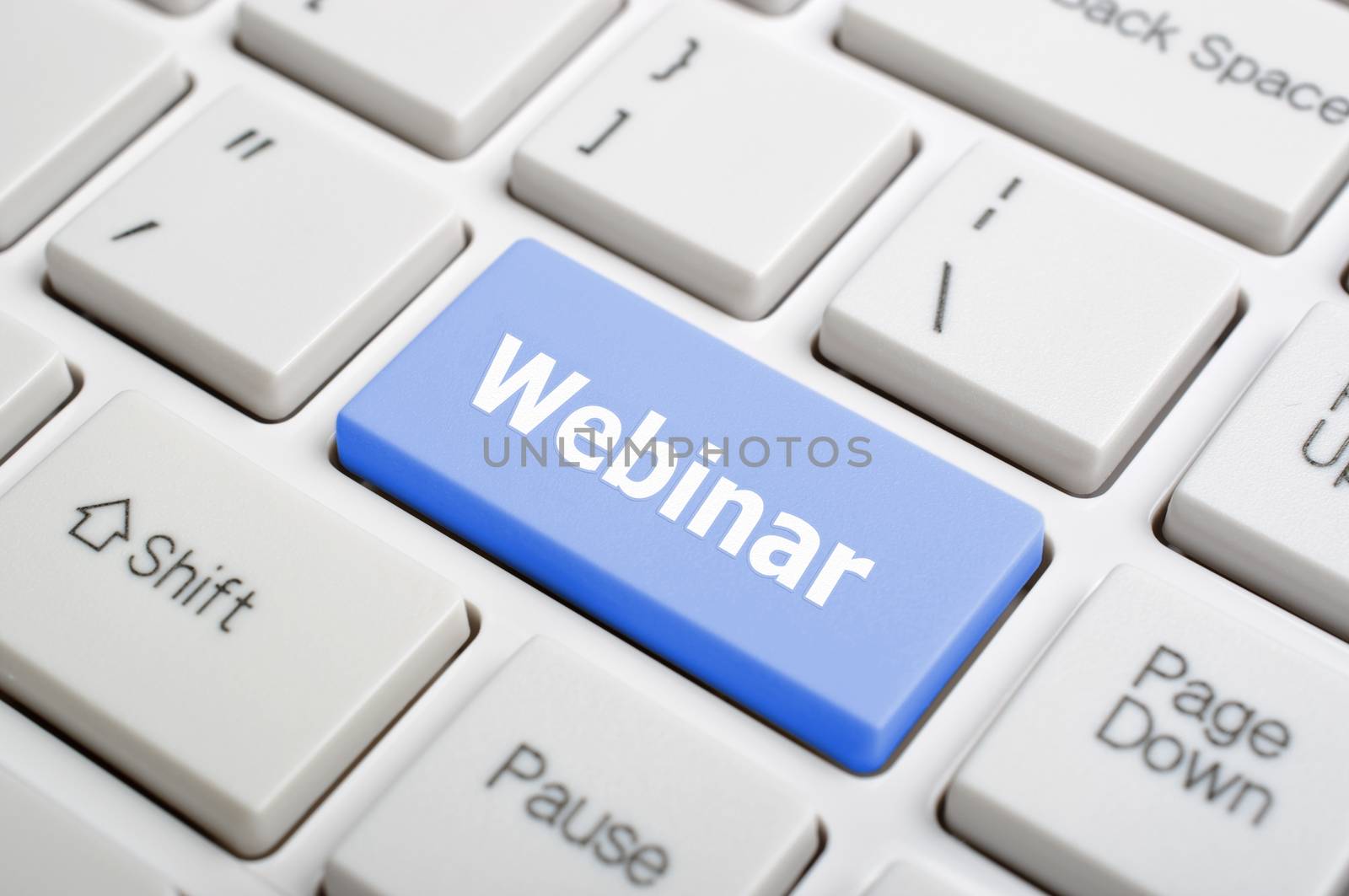 Webinar on keyboard  by payphoto