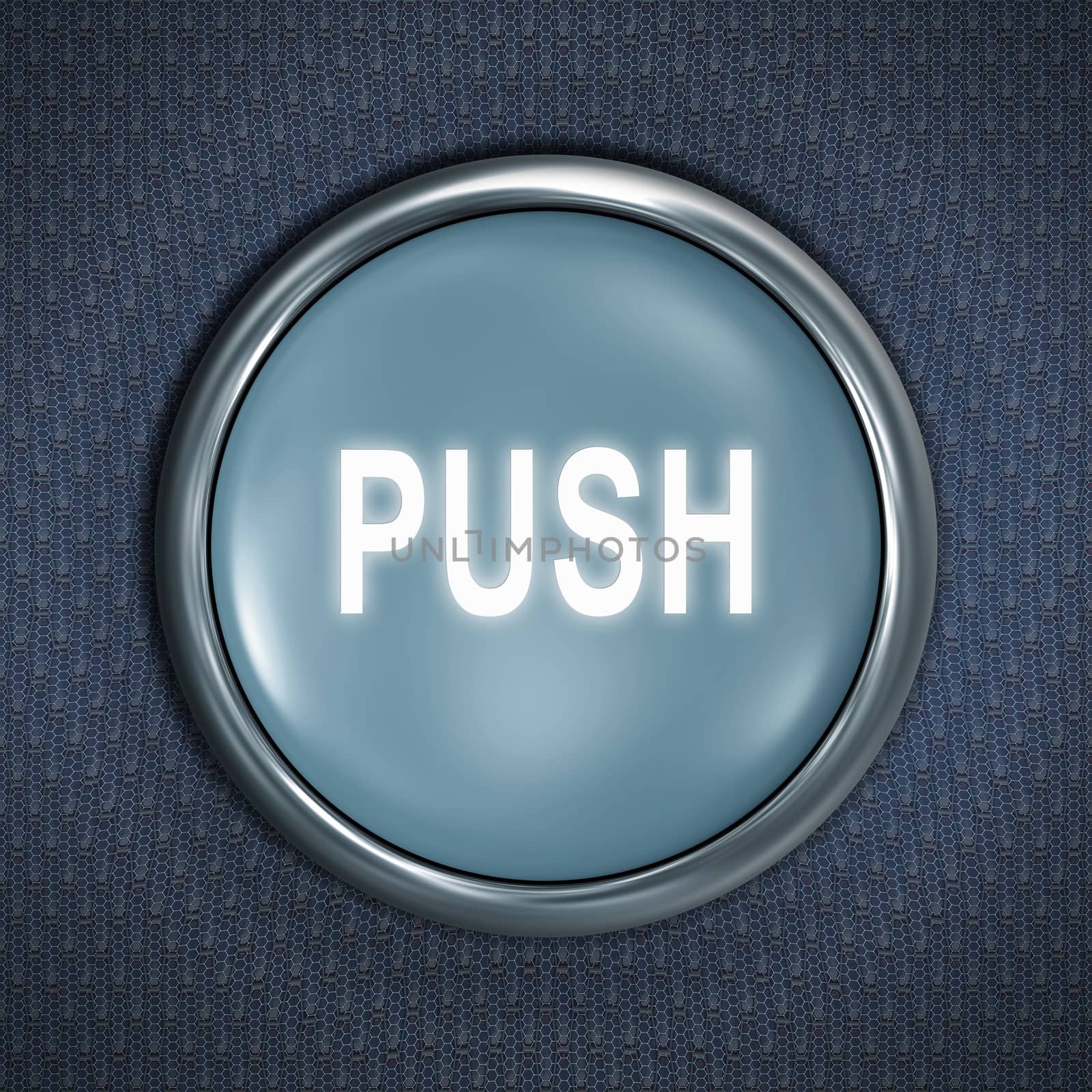 An image of a button with the word push