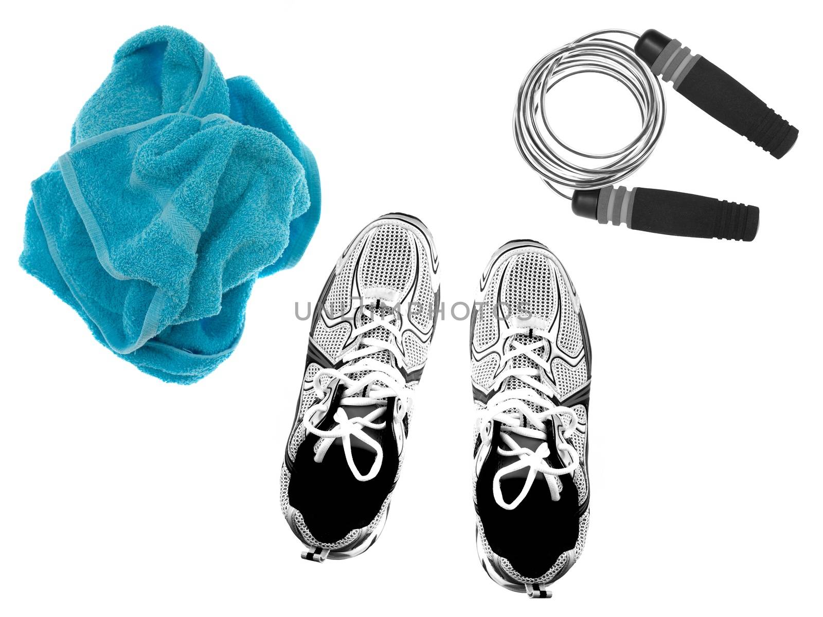 Exercise equipmwnt isolated against a white background