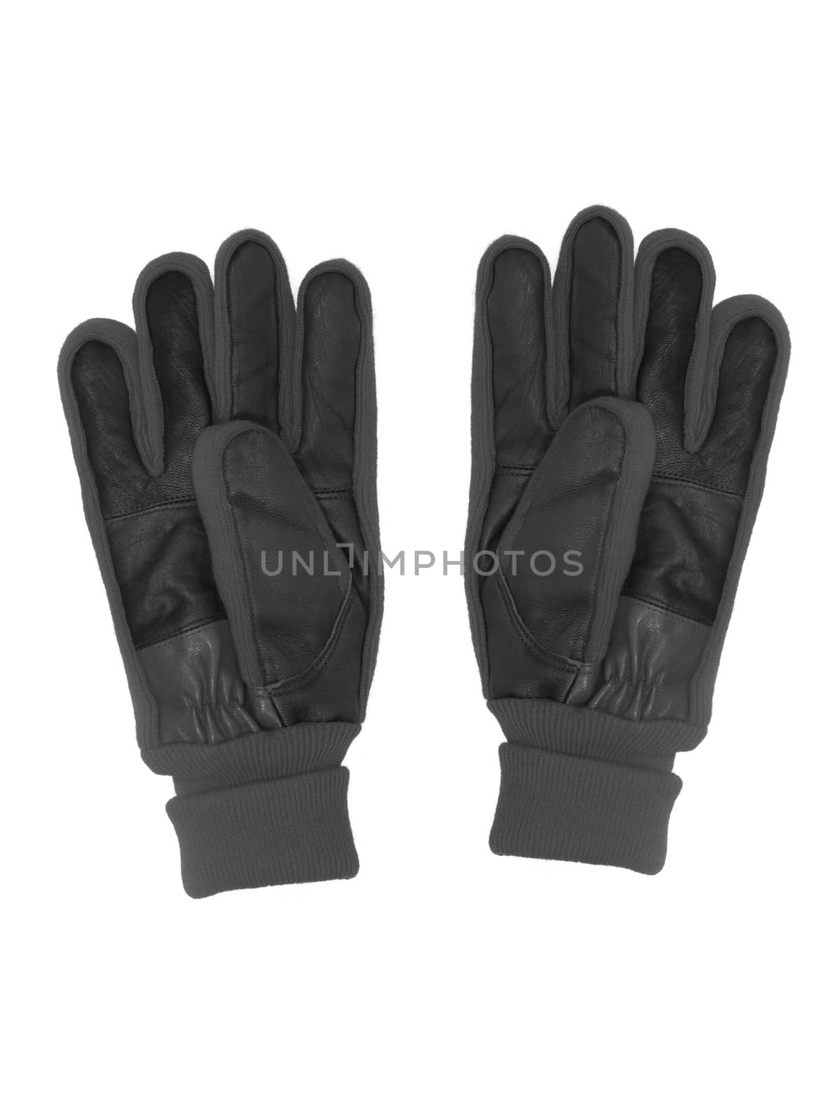 Winter gloves isolated against a white background