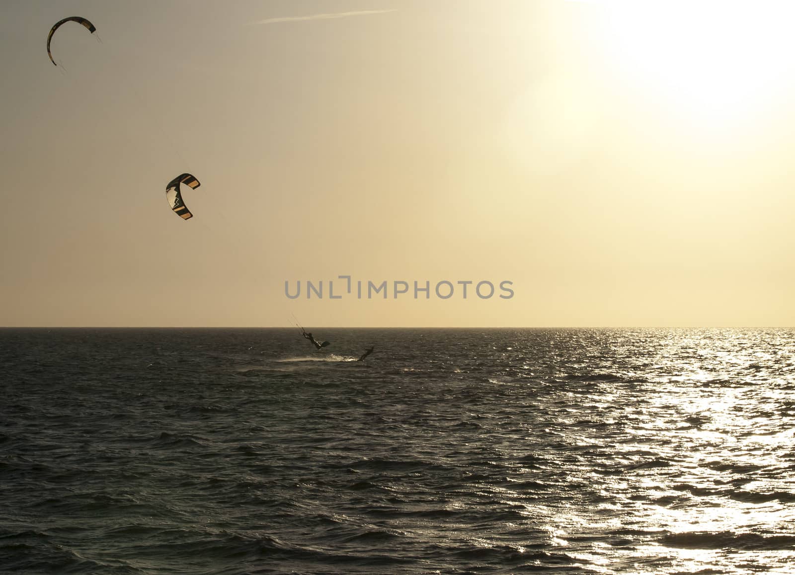kite surfer on the North Sea