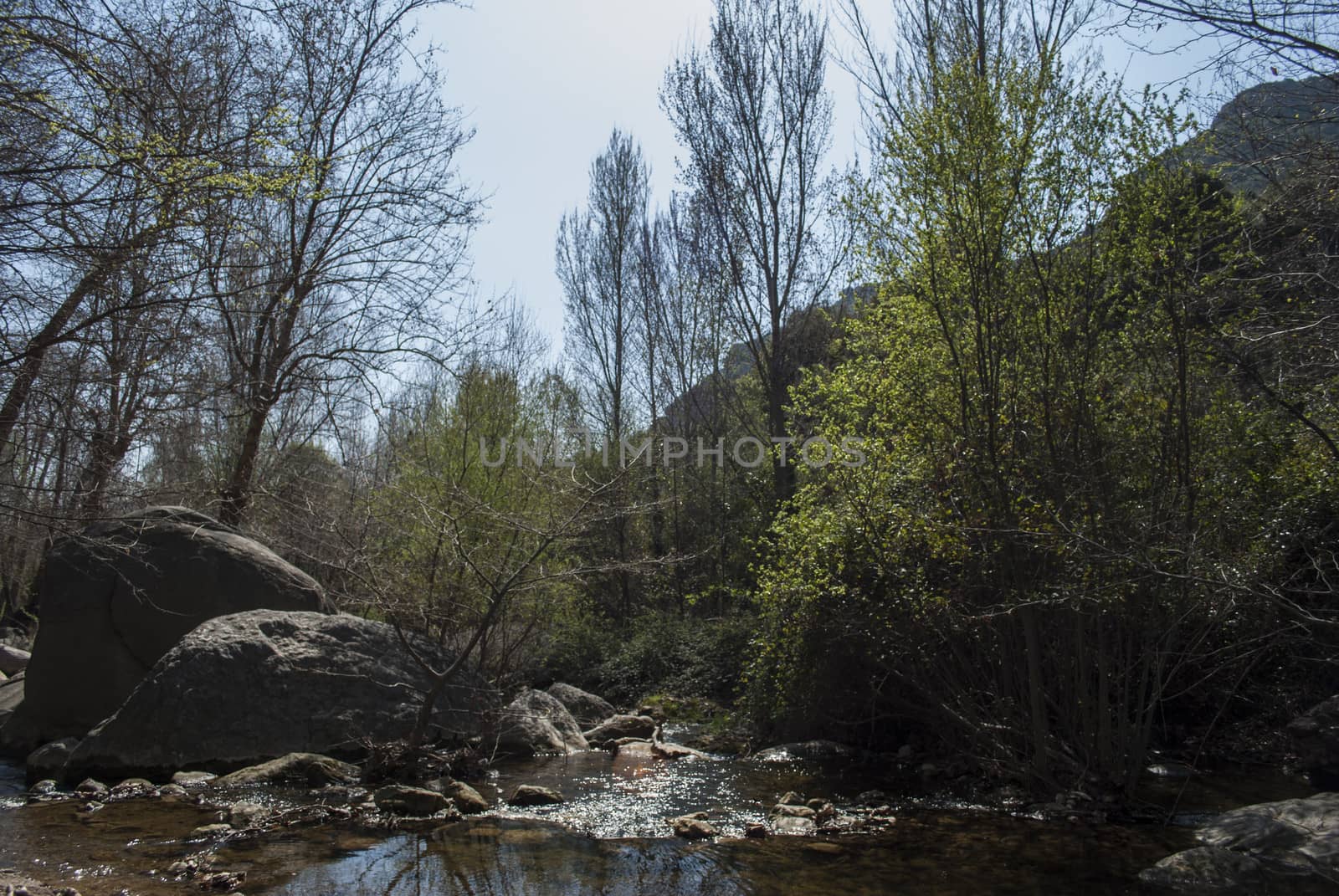 landscape with river in Rupit