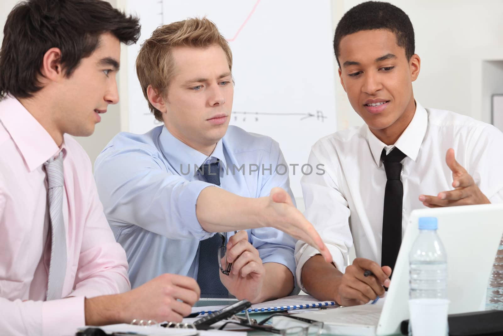 Businessman working on a project.