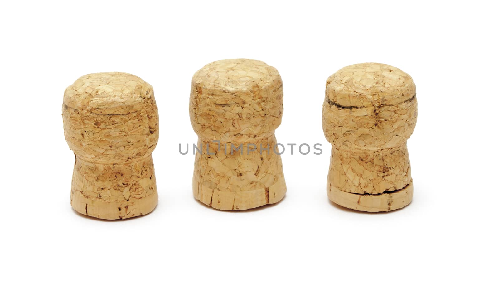 Wine corks isolated on white