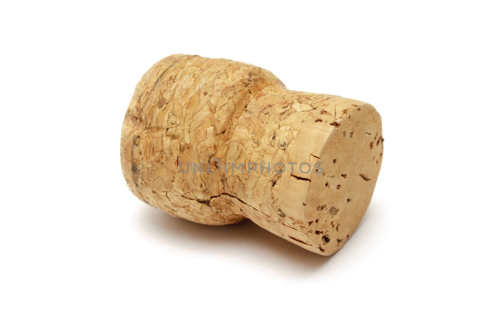 Wine cork isolated on white