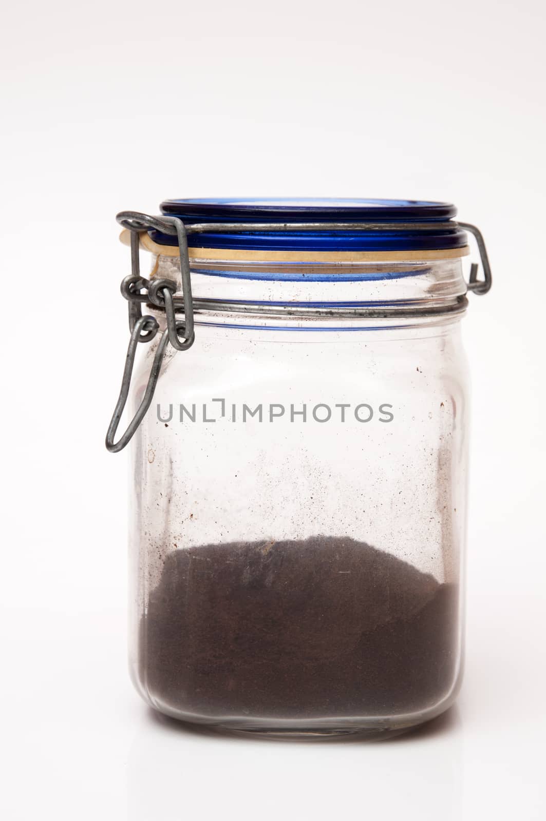 coffee pot to keep tightly on a white background