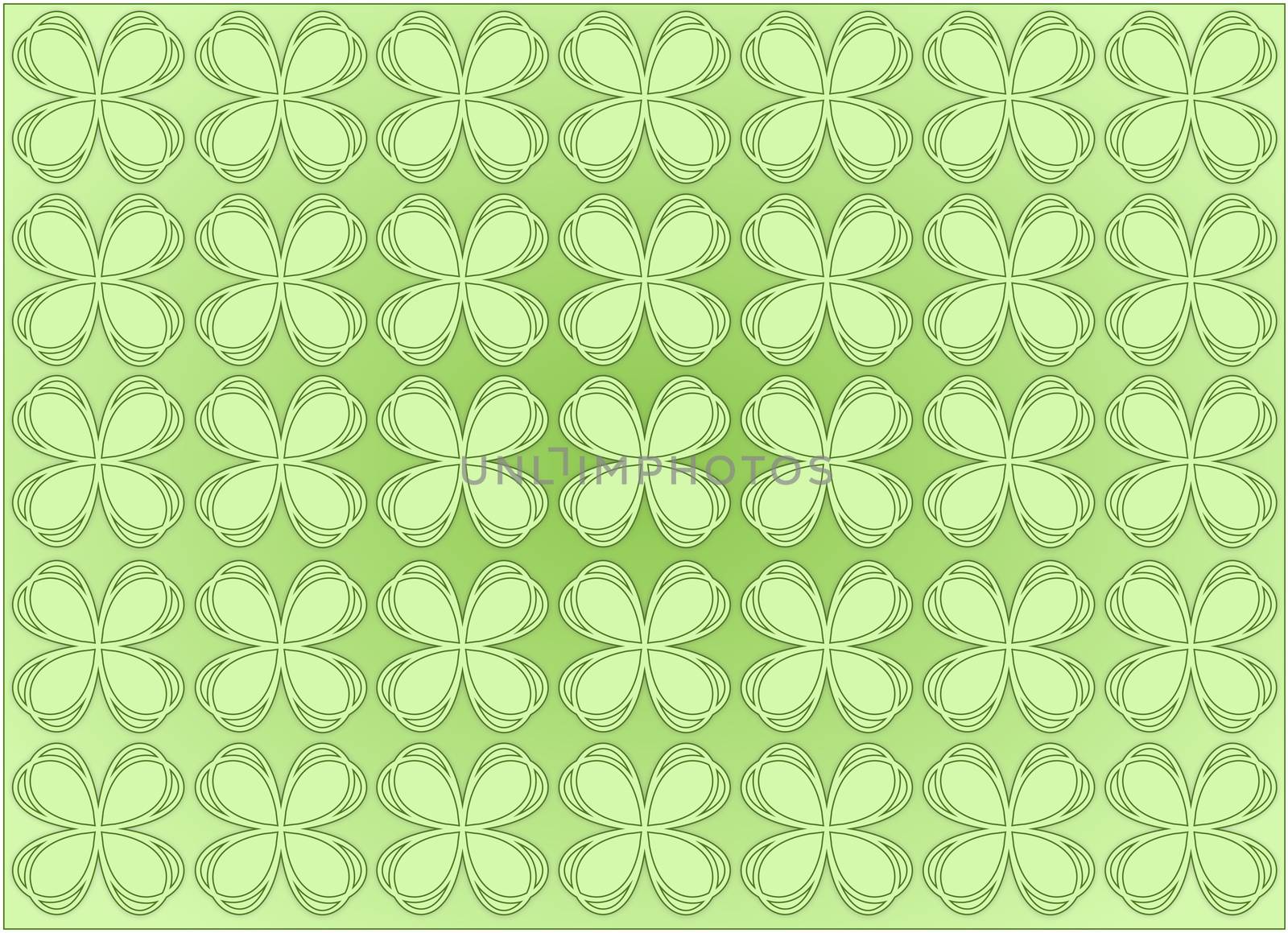 background or texture green four leaf clovers pattern