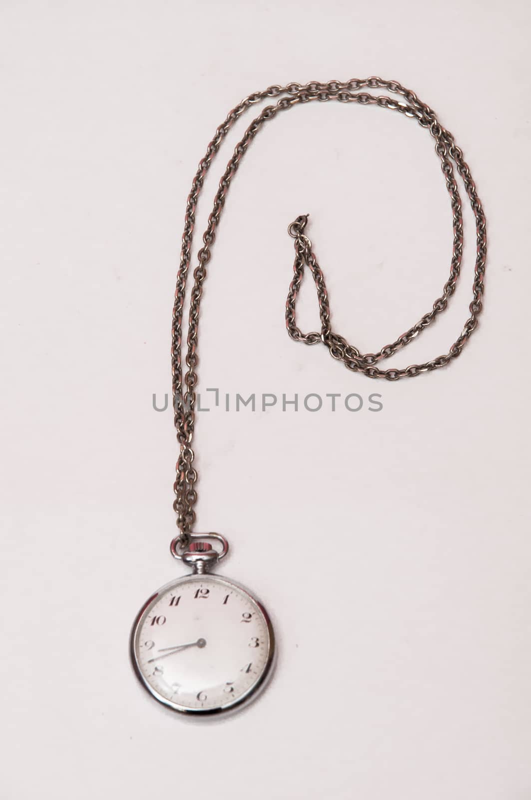 pocket watch on a white background