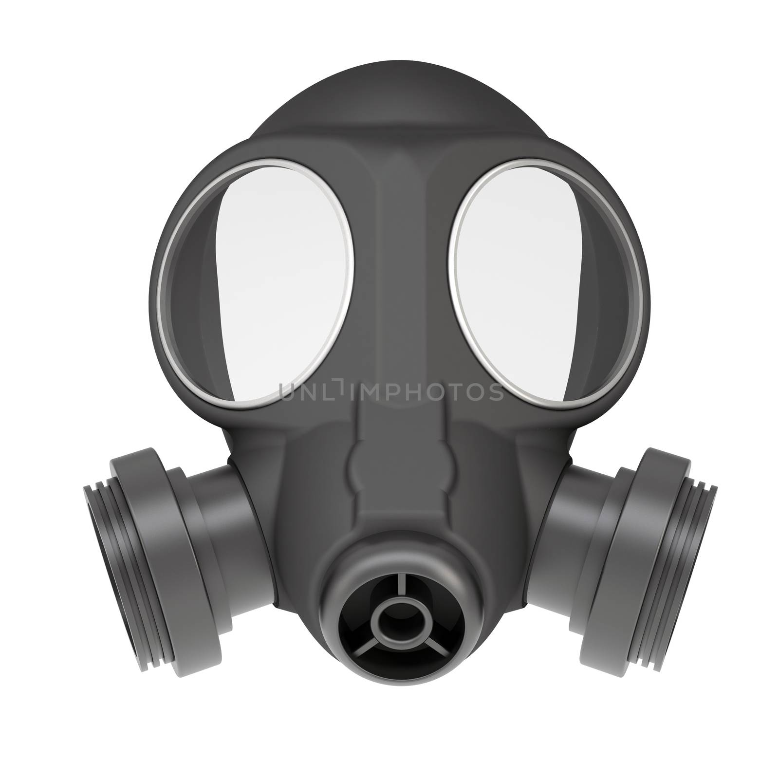 Gas mask. Isolated render on a white background