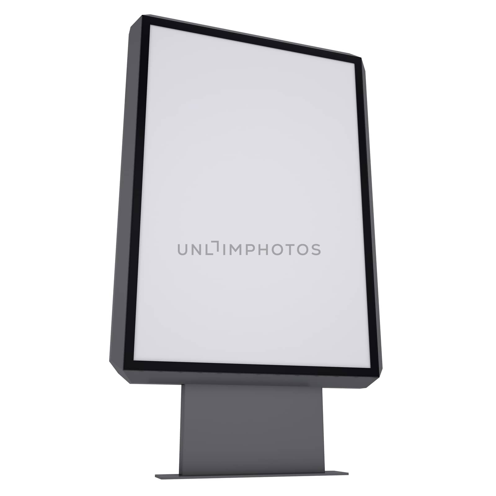 Advertising stand. Isolated render on a white background