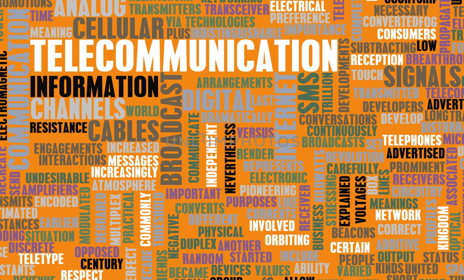 Telecommunications Net Global Industry as a Art