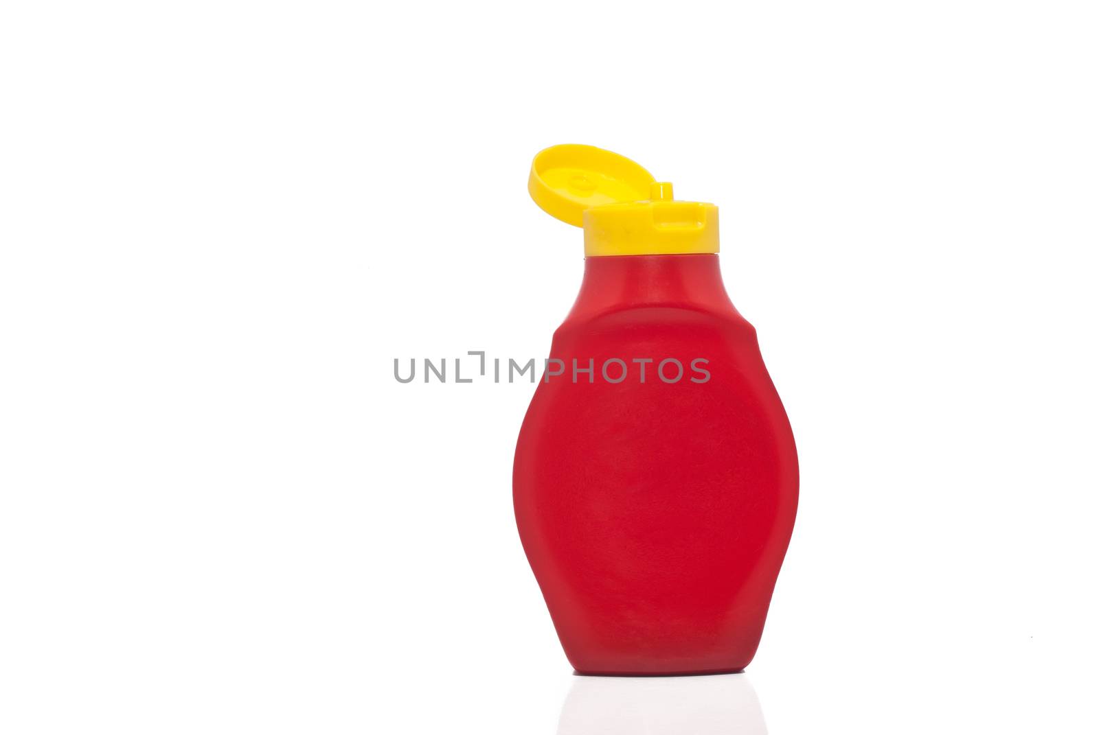 Bottle ketchup isolated on white background. concept of diet