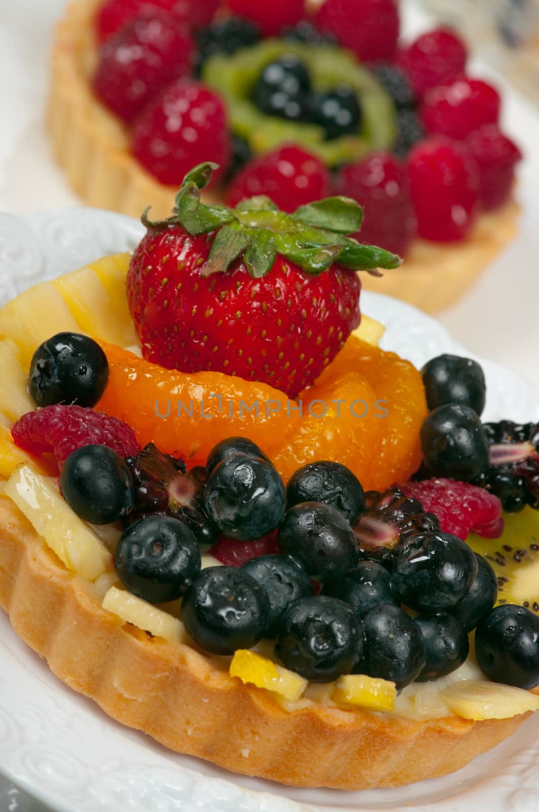 Delicious fruit tarts