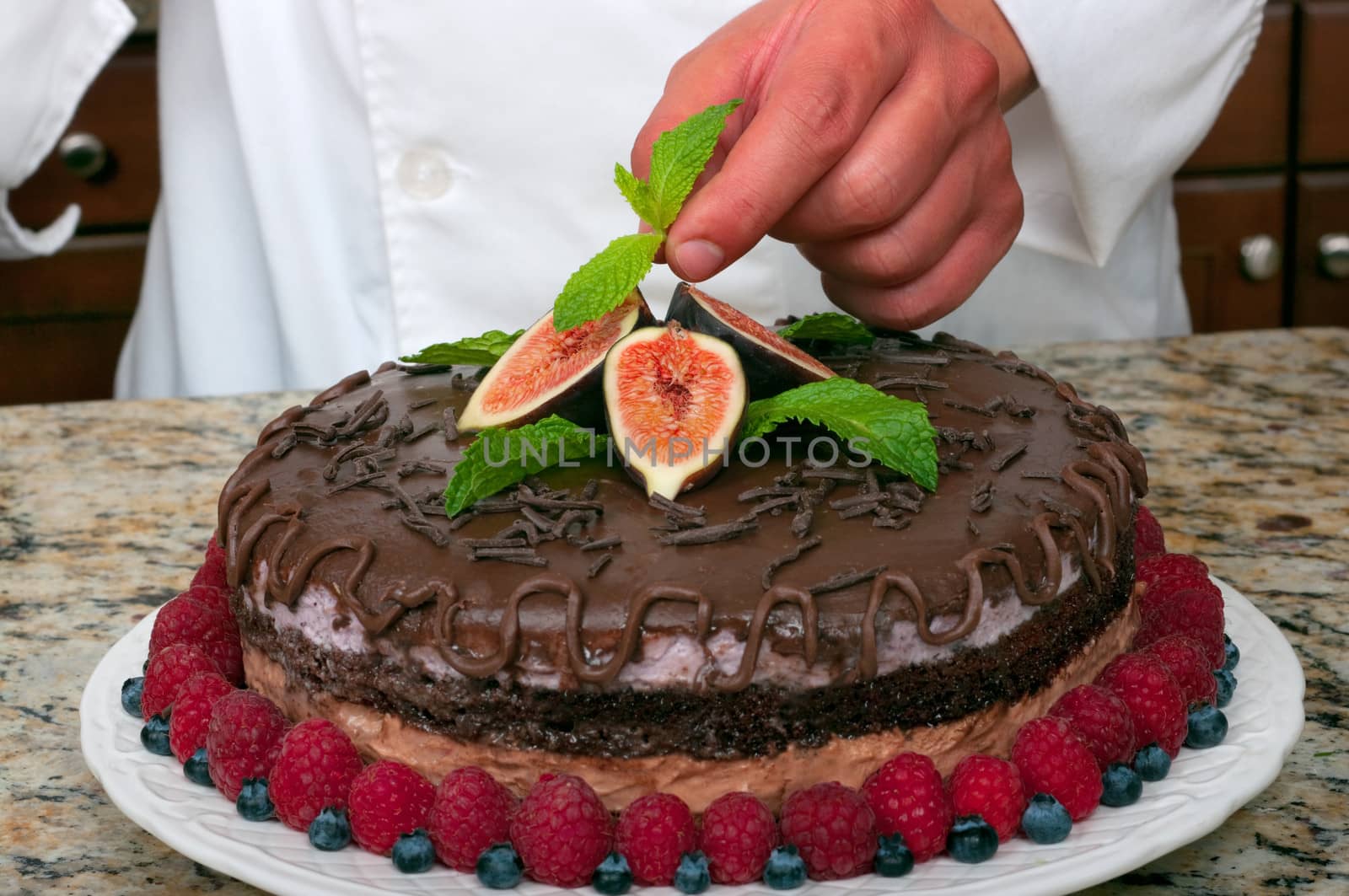 Mousse cake decorated beautifully