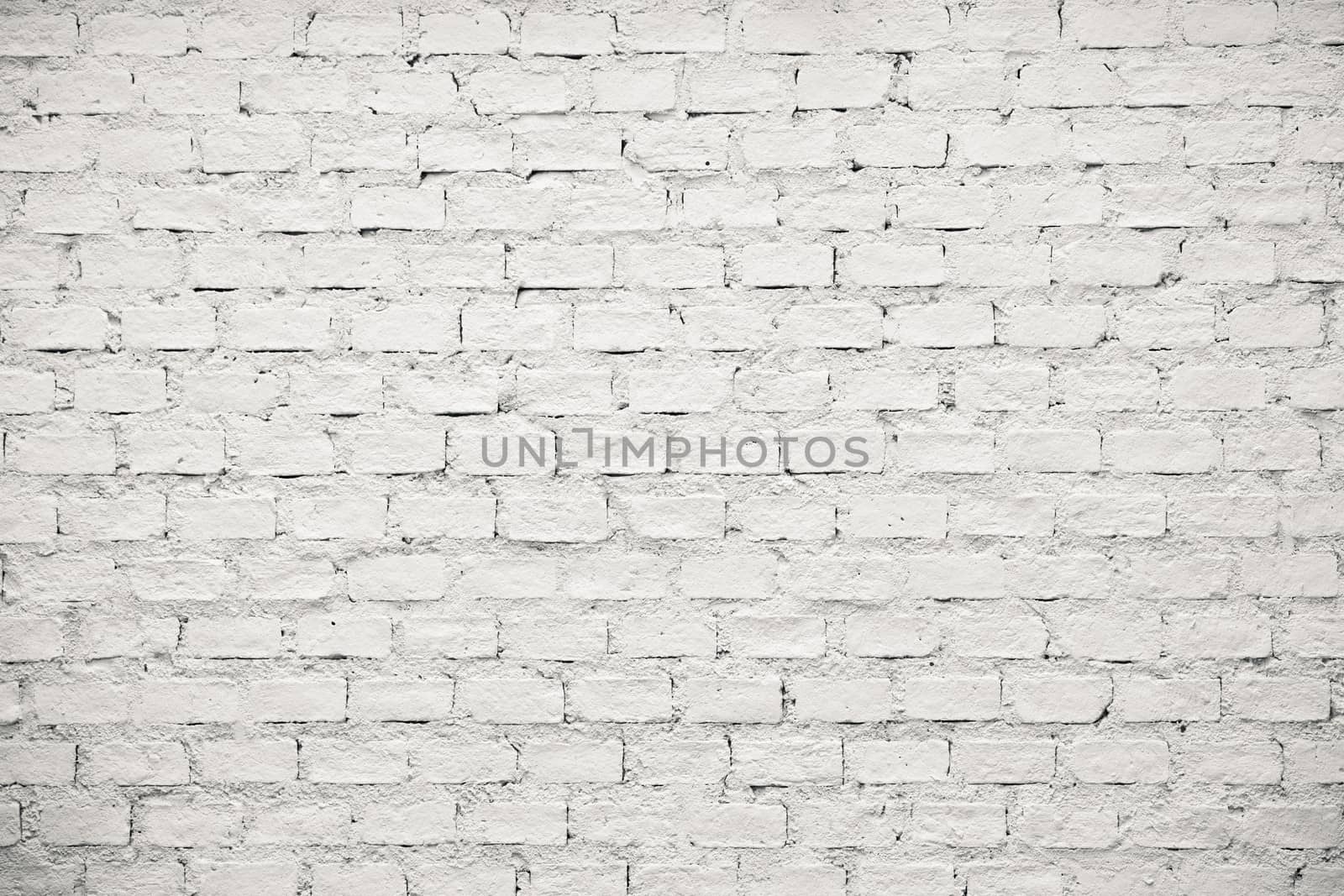 old white brick wall pattern as background