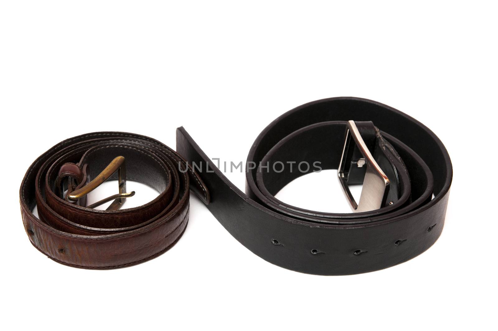 design belts on a white background