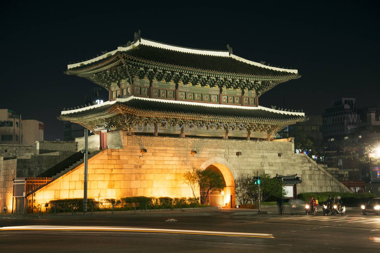 dongdaemun gate landmark in seoul south korea by jackmalipan