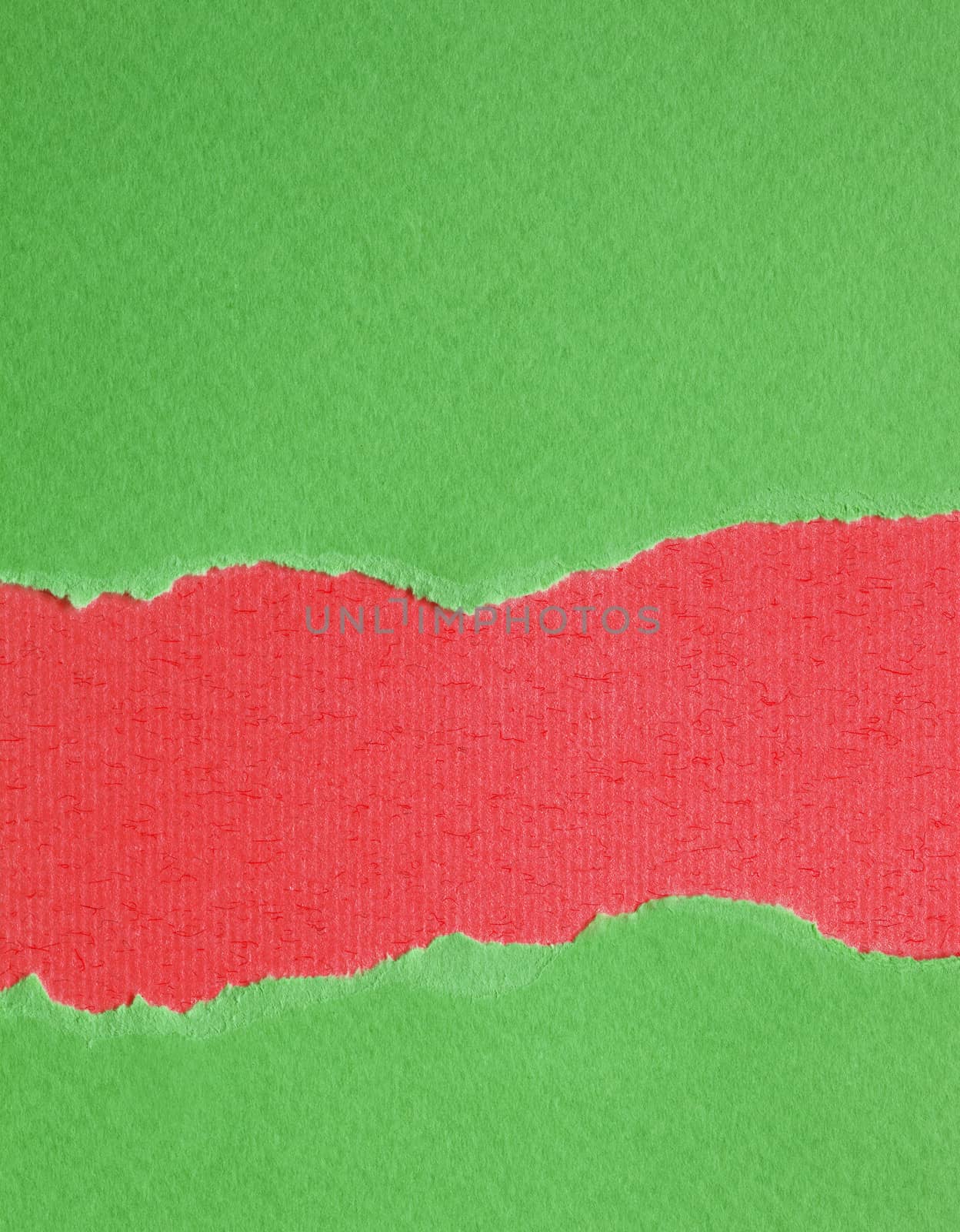 Green and Red Torn paper background