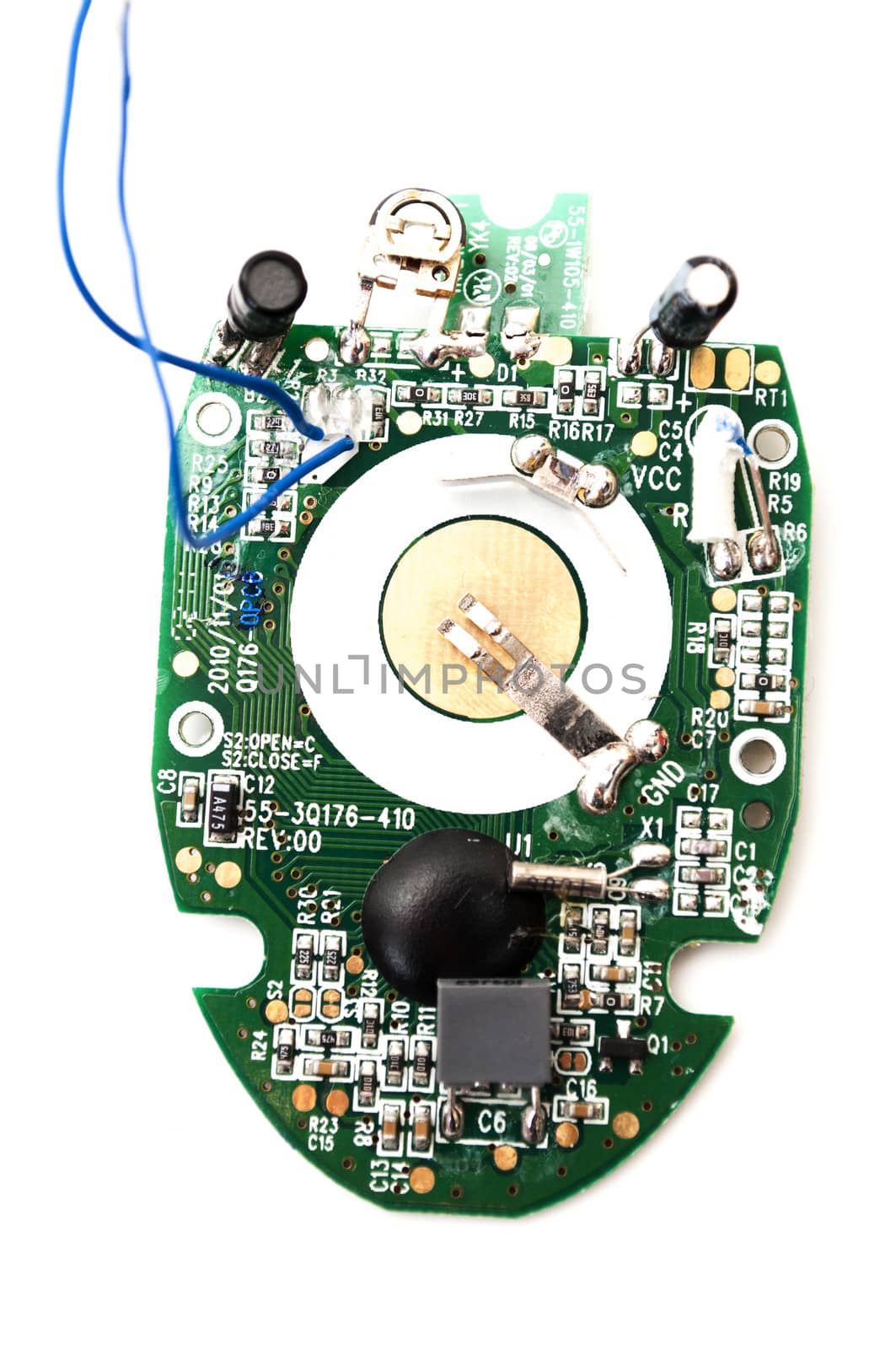 microcontroller board on a white background