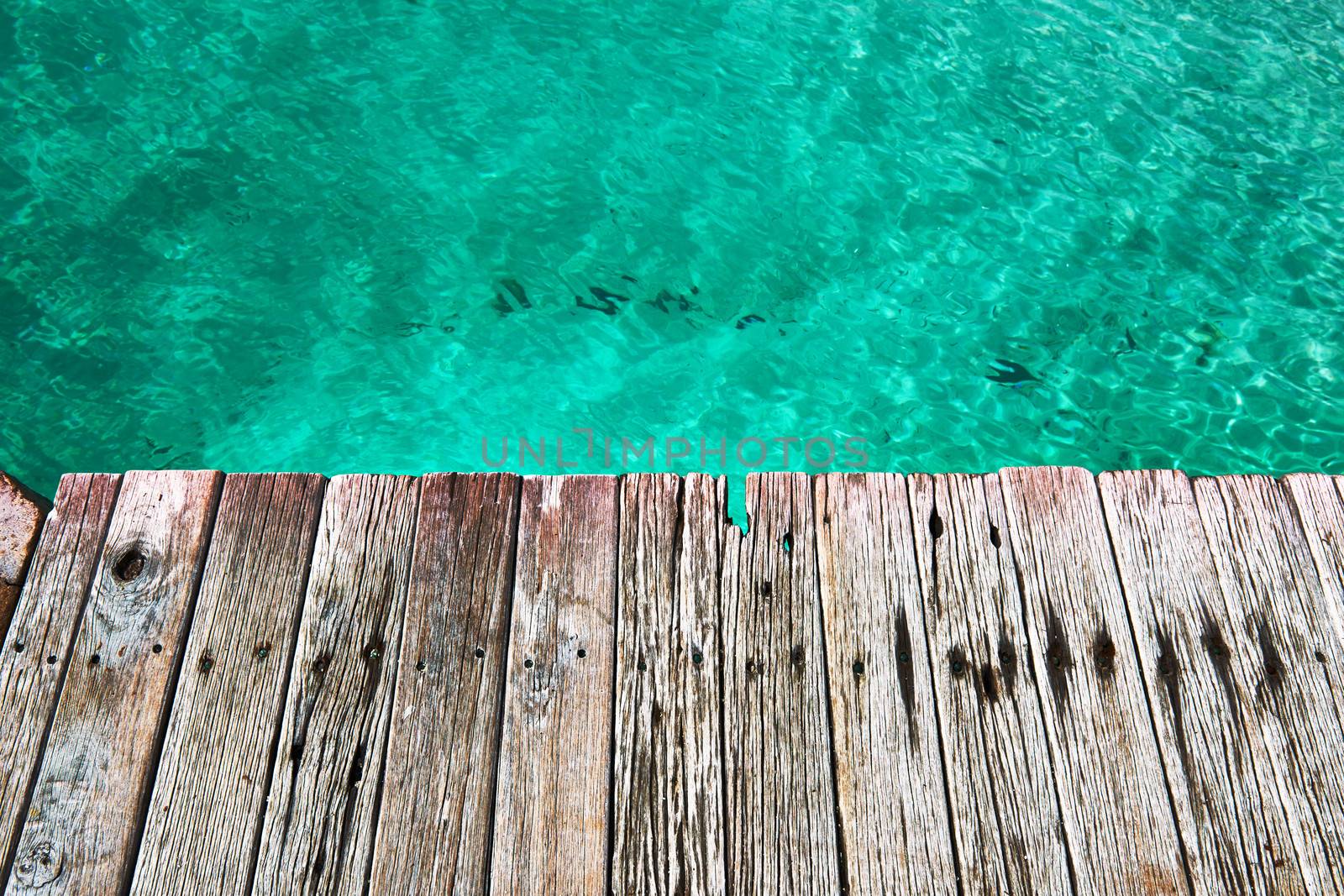 Jetty by the sea background