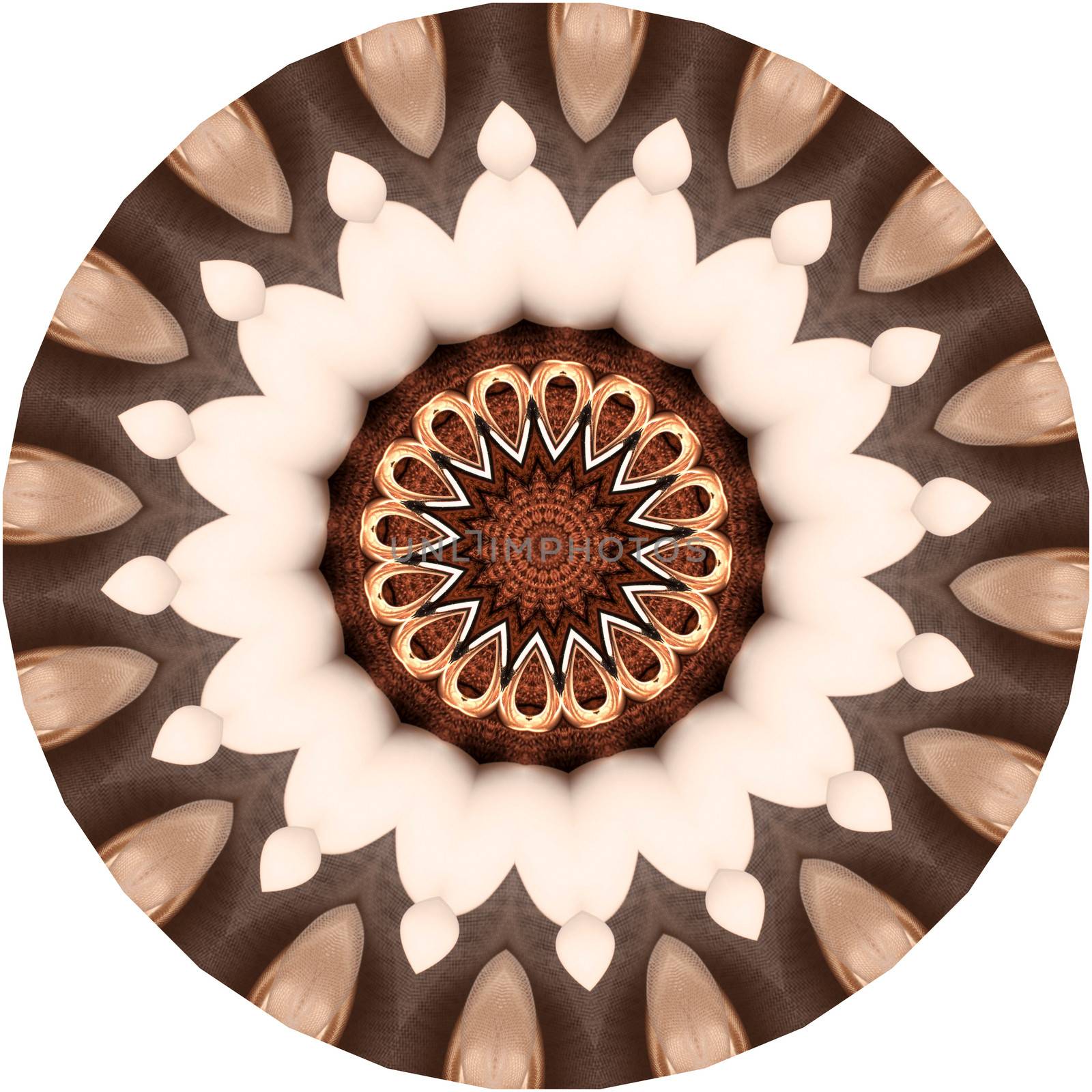 a kaleidoscope pattern on a white background